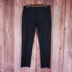 *READ* Rhone Commuter Pants Mens 36 Performance Slim Fit Stretch Black 101013
